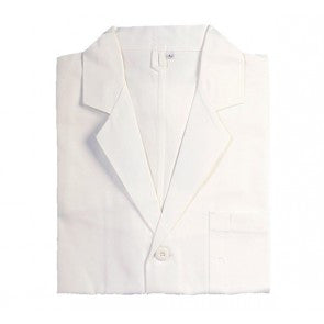 New Umpires Official Traditional Style White Cotton Jacket Classic Umpiring Coat Large