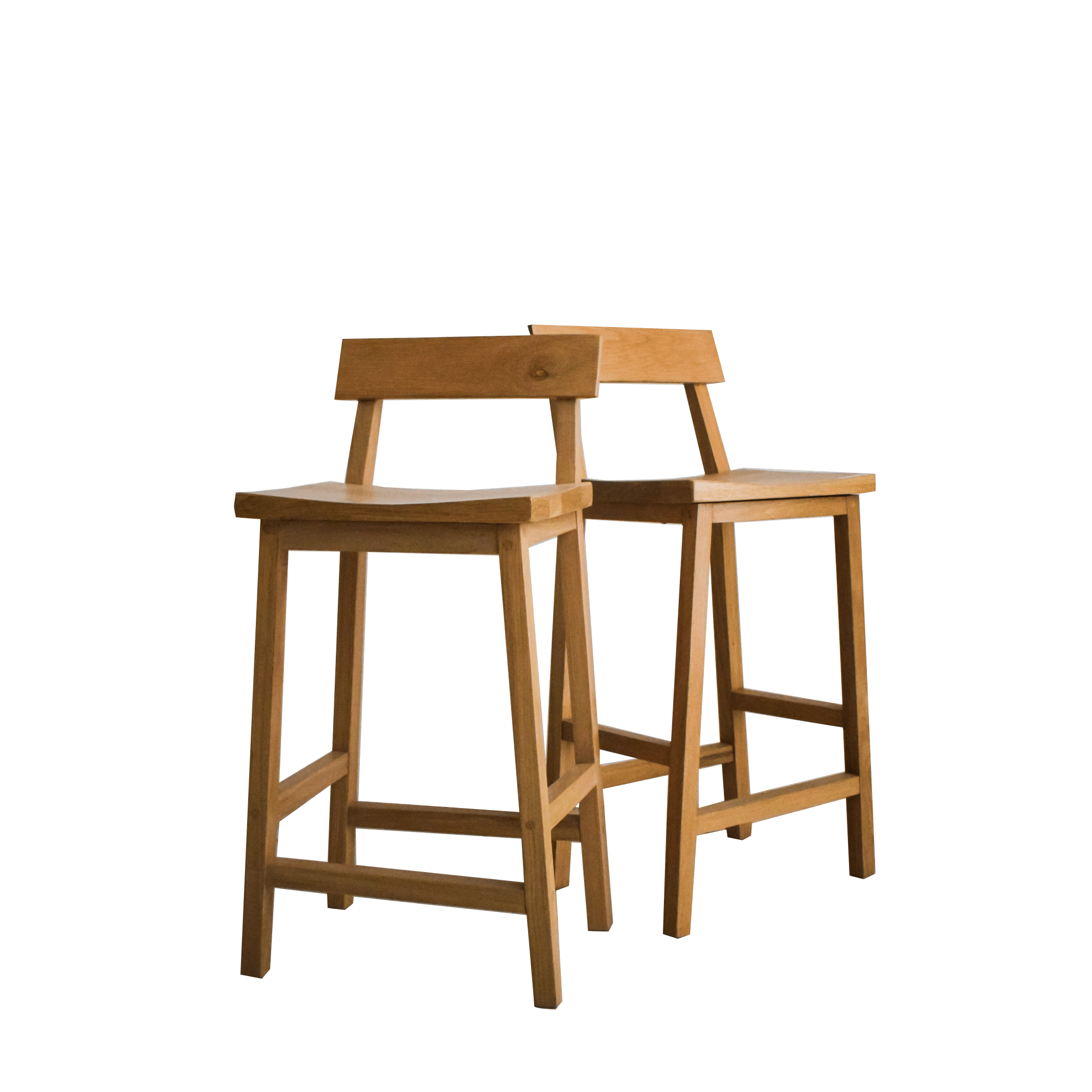 solid oak counter stools