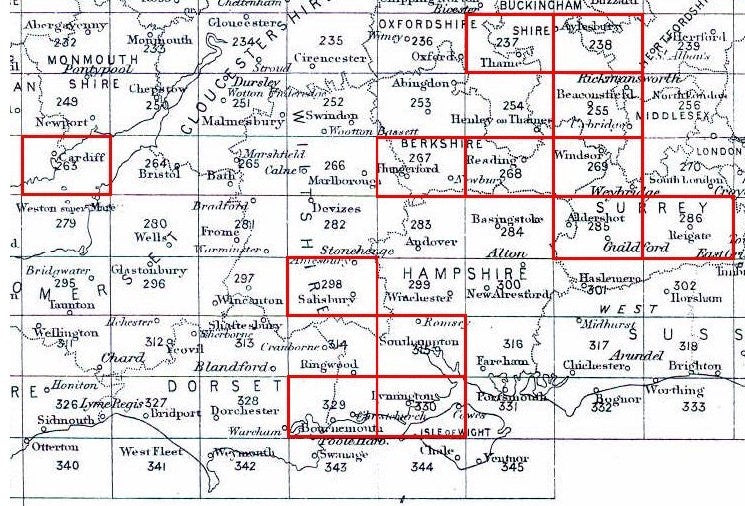 England Sheet 282 Old Ordnance Map Salisbury Plain & Vale of Pewsey 1896 