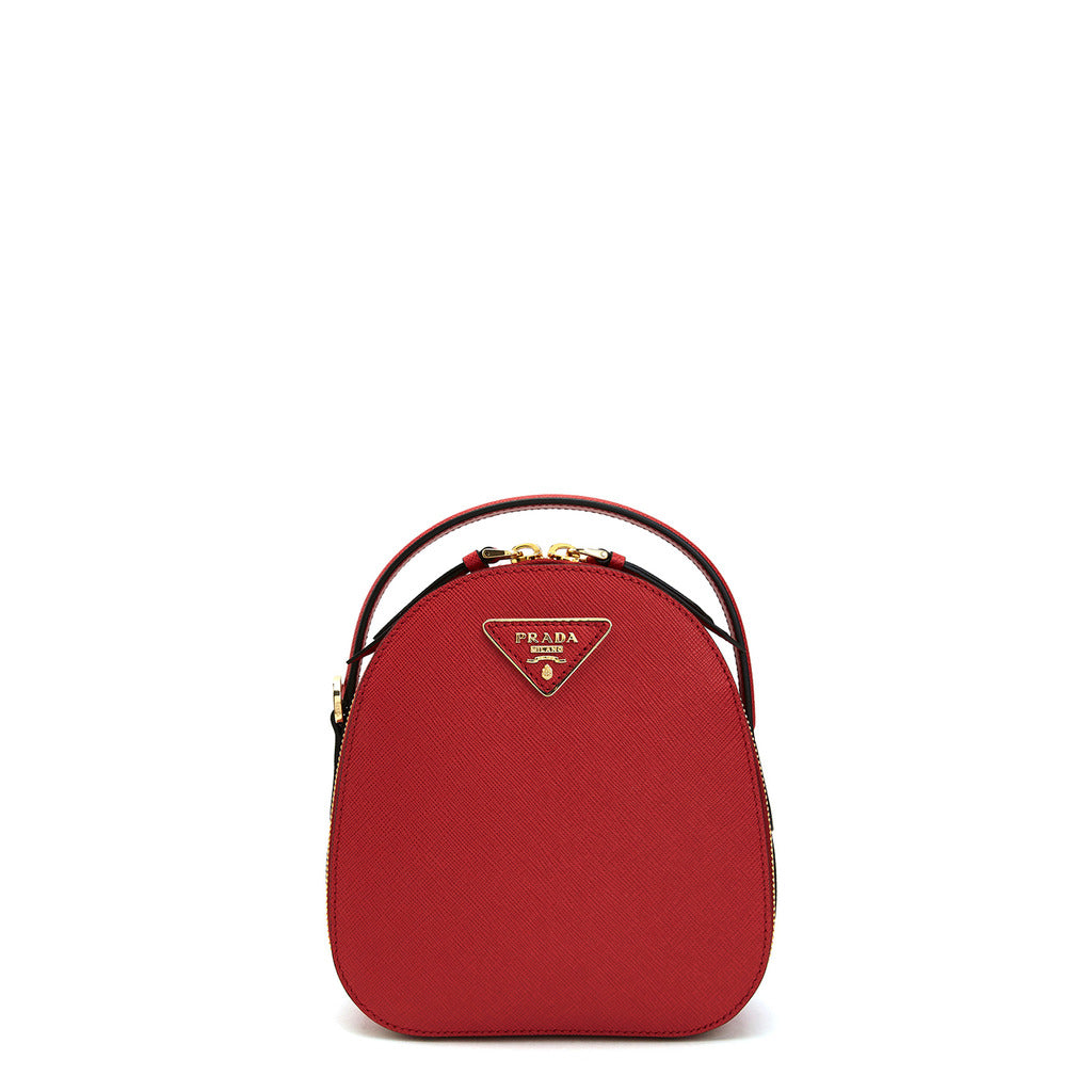 prada mini backpack red