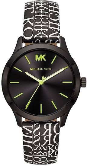 all black mk women's watch