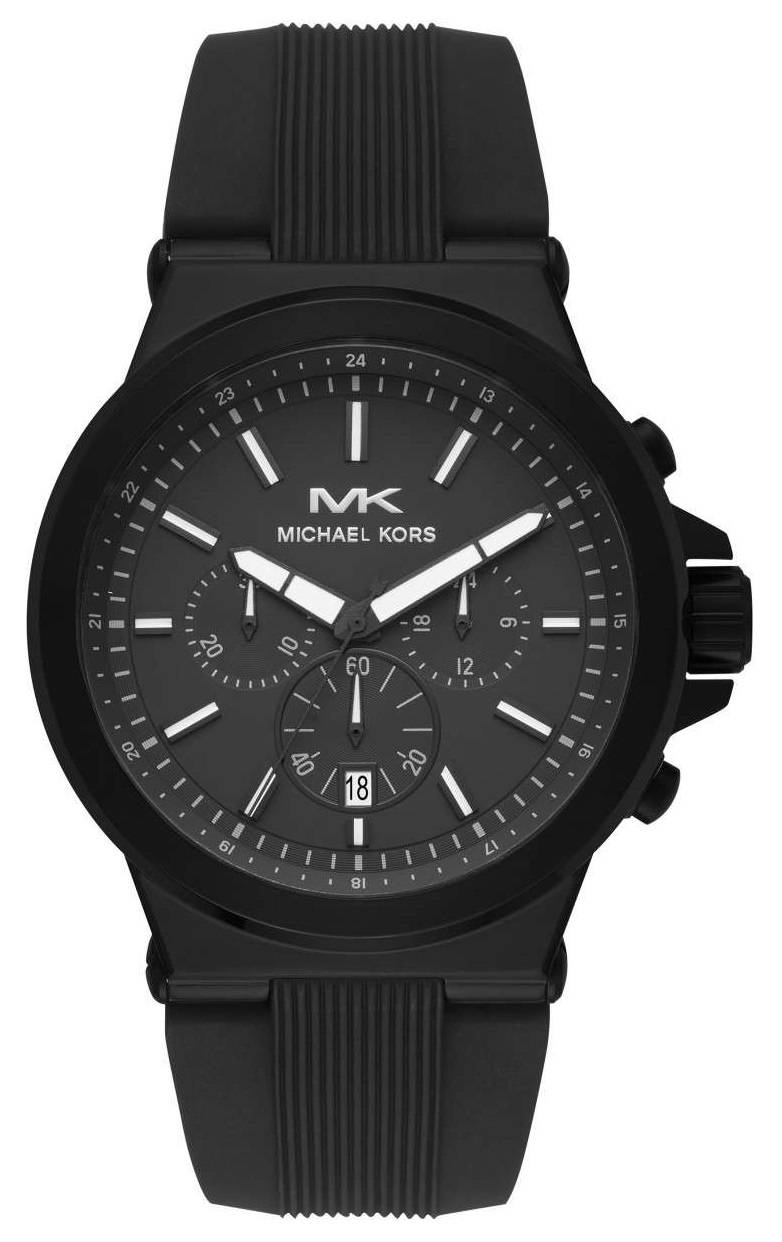 michael kors all black mens watch