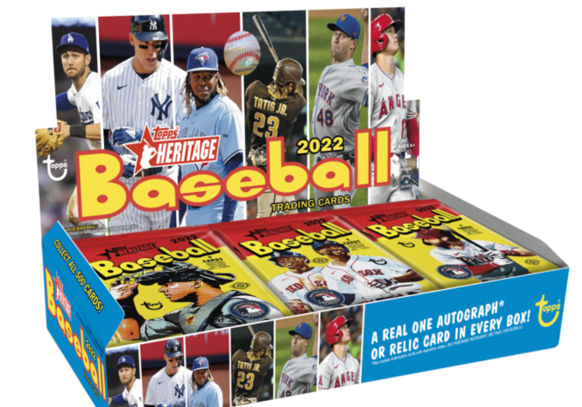 Topps Heritage 2022 Baseball Trading Cards Hobby Box Toys and Treasures