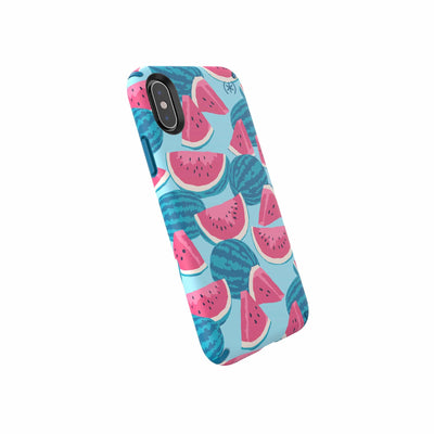 Speck iPhone XS/X Melon Slice/Porto Blue Presidio INKED iPhone XS / X Cases Phone Case