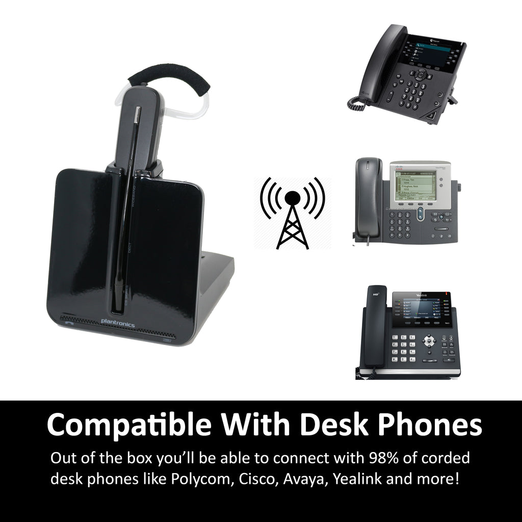 Plantronics Cs540 Convertible Wireless Office Headset For Desk