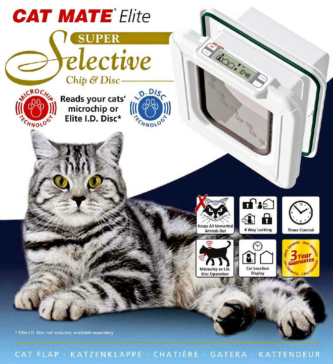 Cat Mate "Elite" 355 Chip & Disc Electronic Pet Door