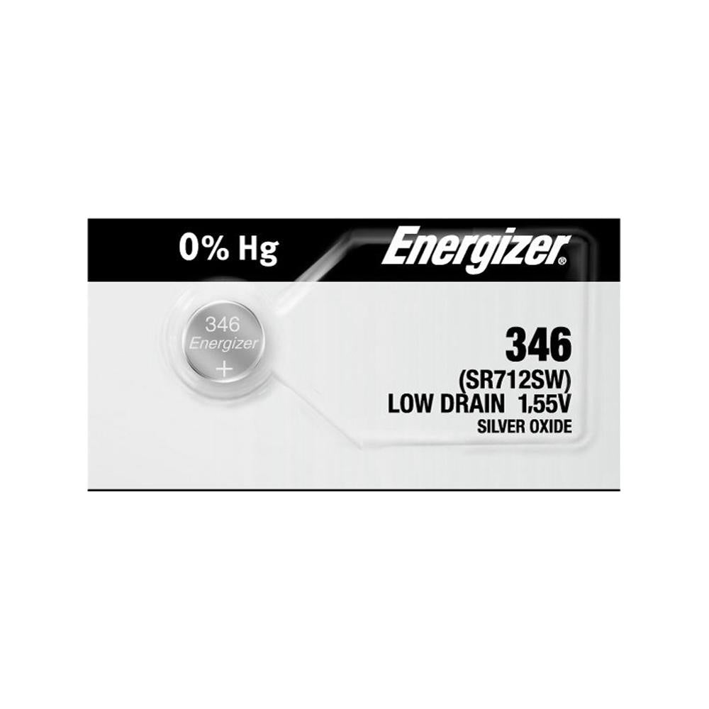 Energizer 346 Silver Oxide Button Cell, 1.55V Low Drain - ea (5 per strip)