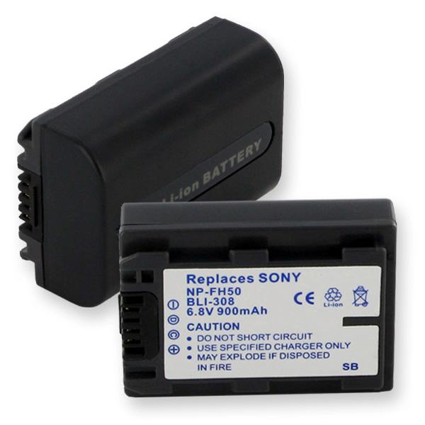 Video Battery - SONY NP-FH50 LI-ION 900mAh  / BLI-308C / CAM-FH50