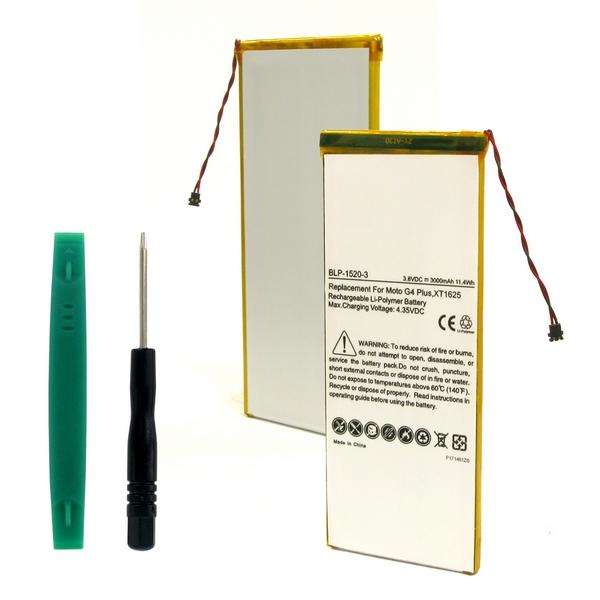 Cell Phone Battery (Embedded) - MOTOROLA GA40 SNN5970A 3.8V 3000mAh LI-POL BATTERY (T)  / BLP-1520-3 / CEL-XT1625