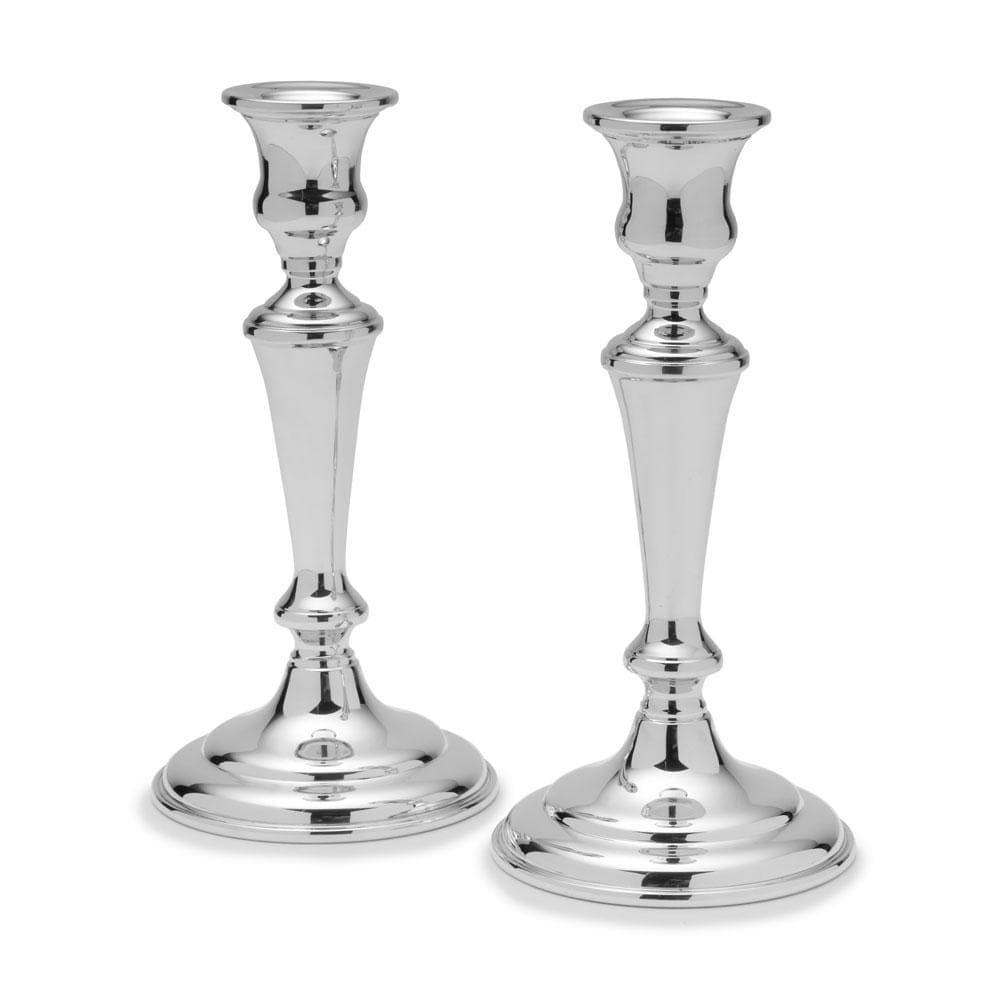 pewter candlesticks