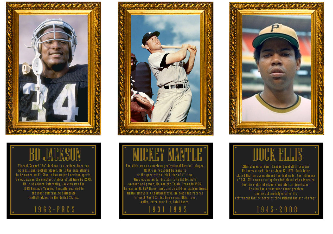 Legends Hall of Fame - Dock Ellis, Bo Jackson, Mickey Mantle
