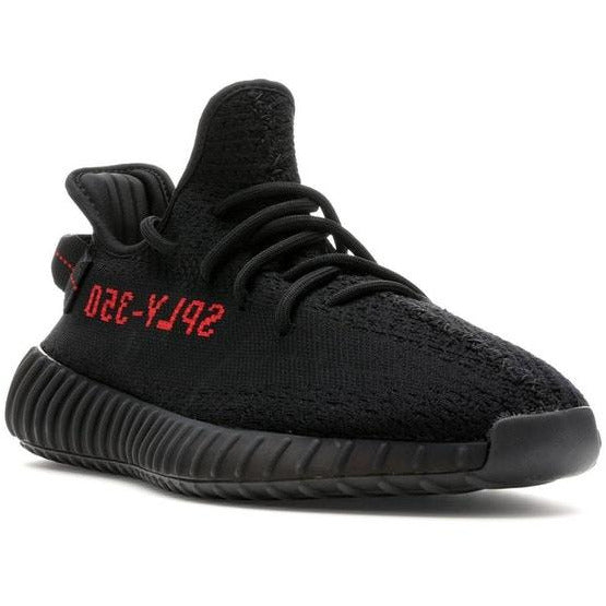 yeezy black red v2