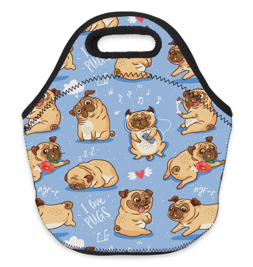 pug lunch bag