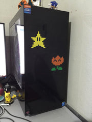 8-Bit Multi-Color Mario Vinyl Sticker Decals