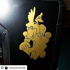 Golden Banjo Kazooie Vinyl Sticker Decal on PC case