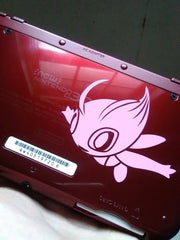 Celebi Vinyl Sticker Decal on NEW 3dsXL