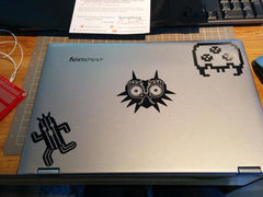 Cactuar, Metroid, & Majora's Mask Vinyl Sticker Decals