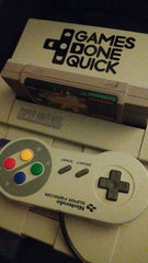 Snes with GDQ logo Vinyl Sticker Decal