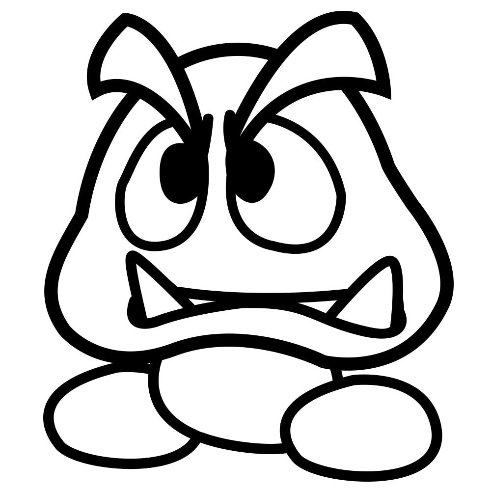 paper mario characters coloring pages - photo #11