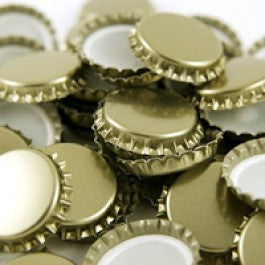 29mm Gold Crown Bottle Caps 100ct