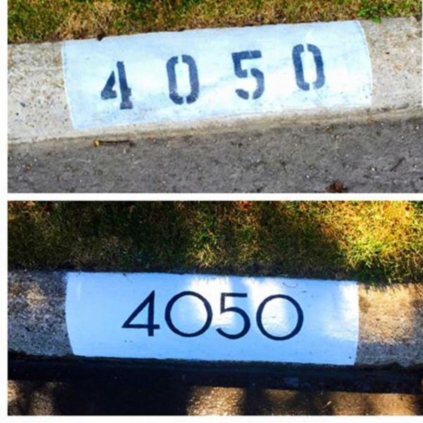 How To Paint Your Own Custom Curb Numbers 