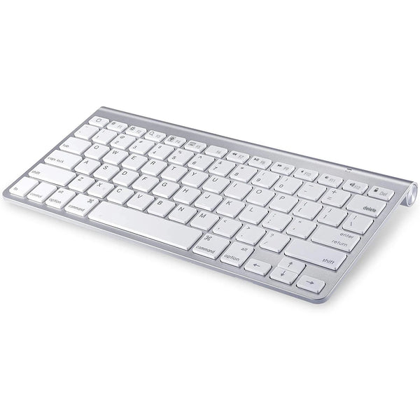 Apple Wireless Keyboard with Bluetooth - Silver (Refurbished) Computer Accessories - DailySale