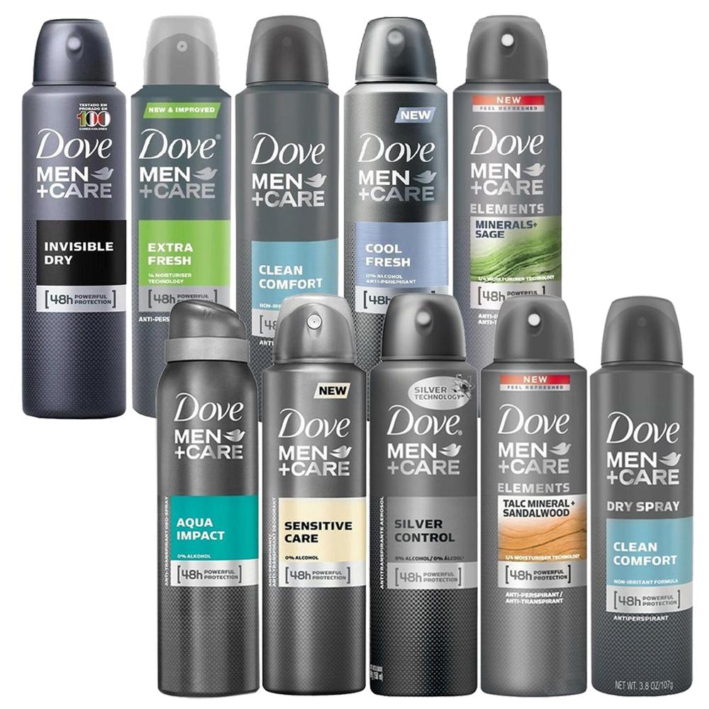 incompleet Hesje Integraal 10-Pack: Dove Antiperspirant Spray Deodorant For Men