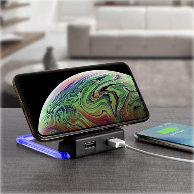2-Pack: Xtreme Power Rotating Wireless Charger with Ports