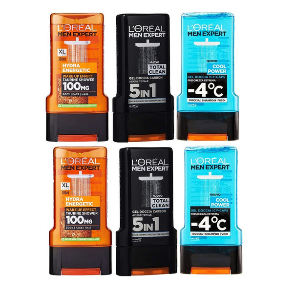 6-Pack: L'oreal Paris® Men's Expert Shower Gel Men's Grooming - DailySale