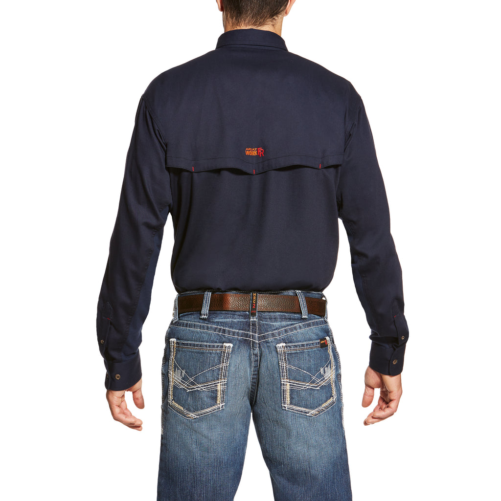 ***SALE! Ariat FR Solid Lightweight Vent Summer Shirts in Grey and Navy 10019063 10019062