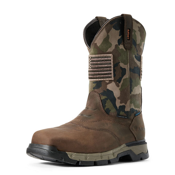 camouflage work boots