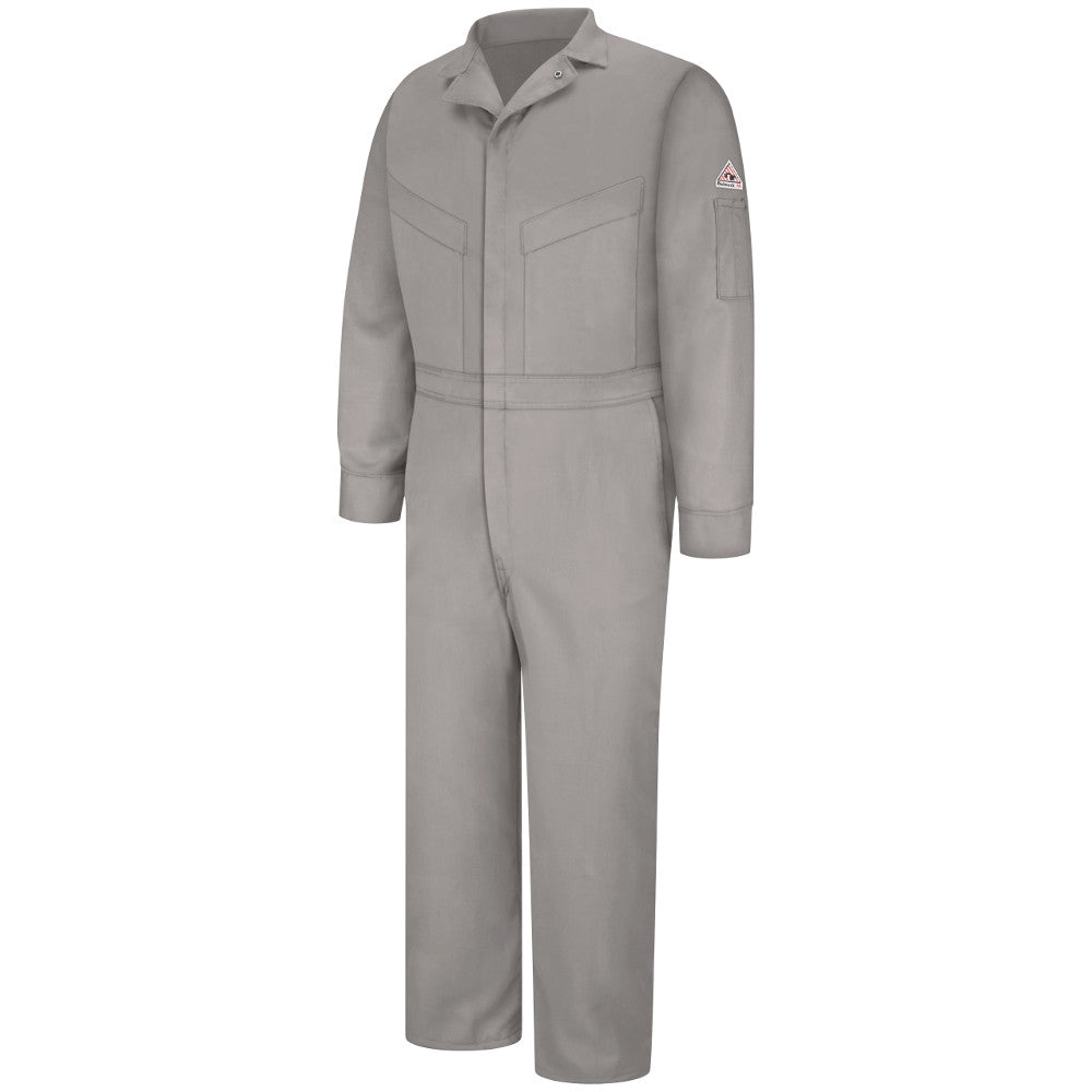 Bulwark FR fire retardant EXCEL FR® ComforTouch® Deluxe Coverall - CLD6 in Grey and Navy