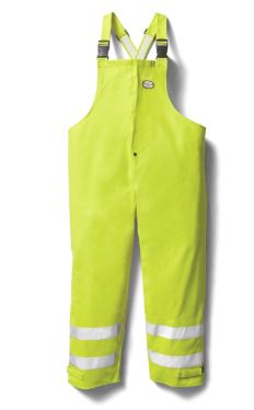 Rasco FR Hi-Vis Yellow Rain Bib Overalls-RBY1002