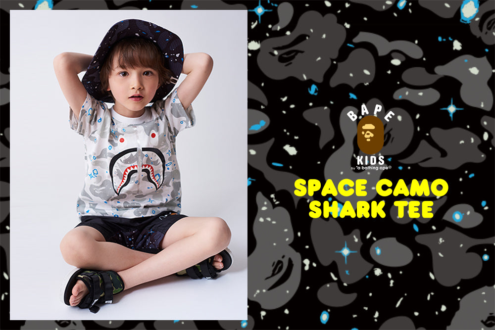 SPACE CAMO SHARK TEE | bape.com