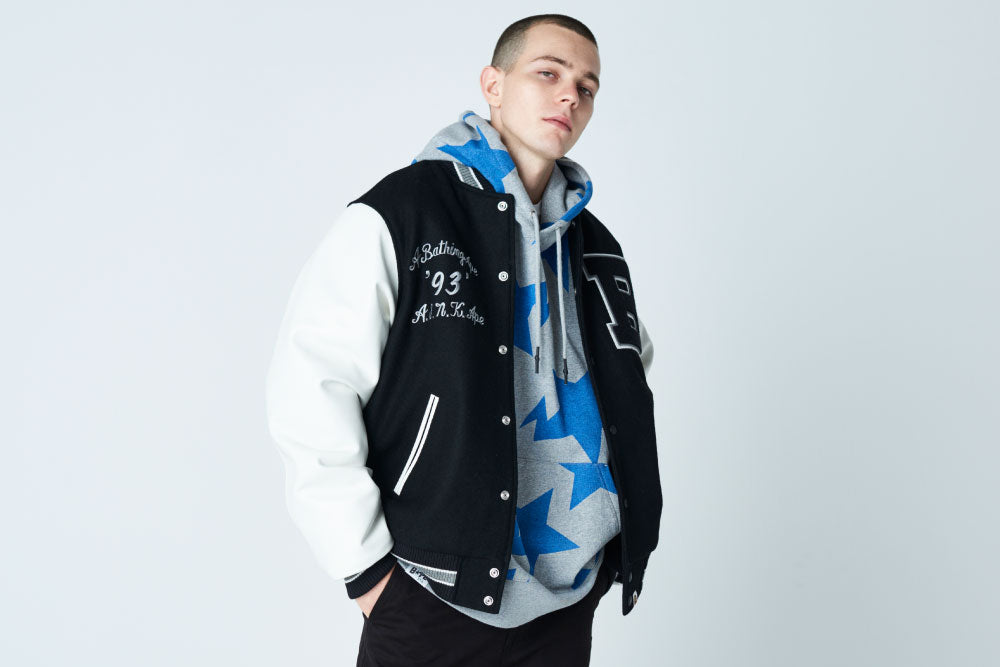 A BATHING APE® VARSITY JACKET | bape.com