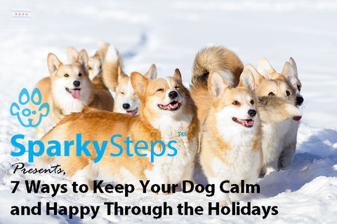 Sparky Steps - 7 Ways to Keep Your Dog Calm and Happy Through the Stress of the Holidays