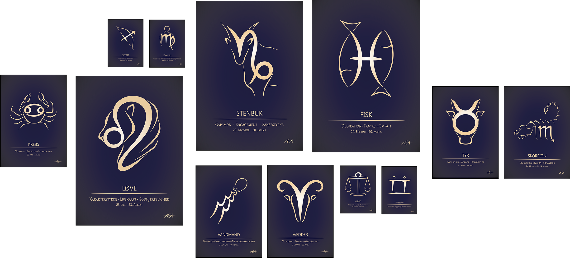 Stjernetegn – Amea Design