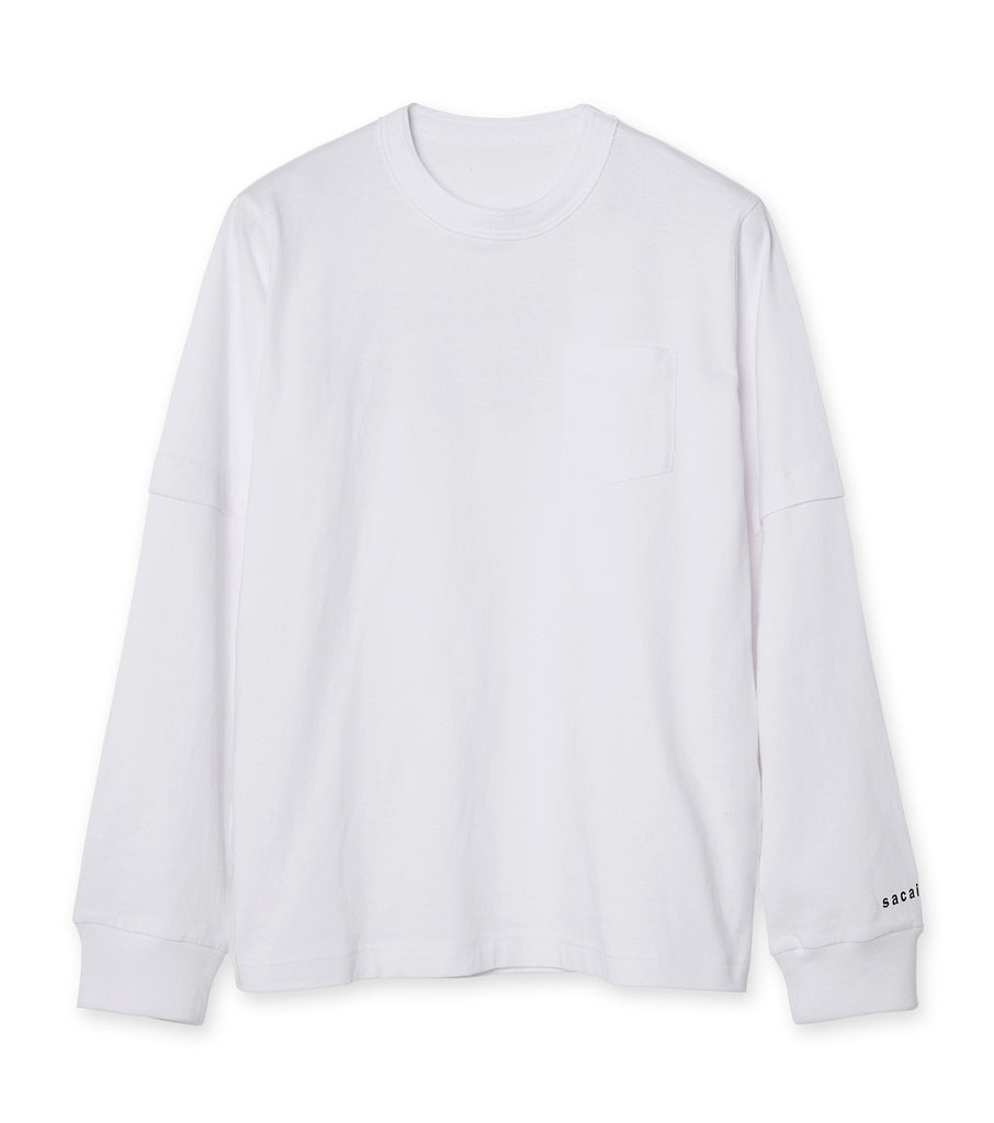 sacai AGAIN & 長袖Tシャツ 黒 直販販売品 euro.com.br