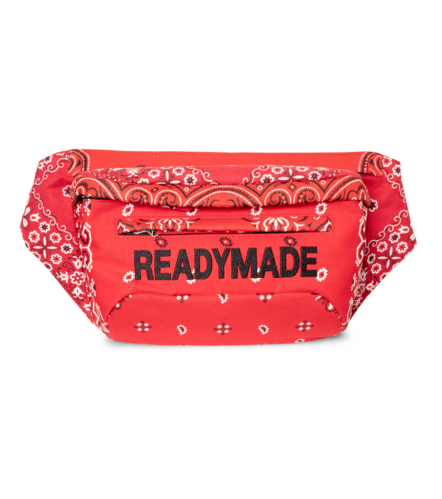 RED BANDANA BELT BAG WITH LOGO