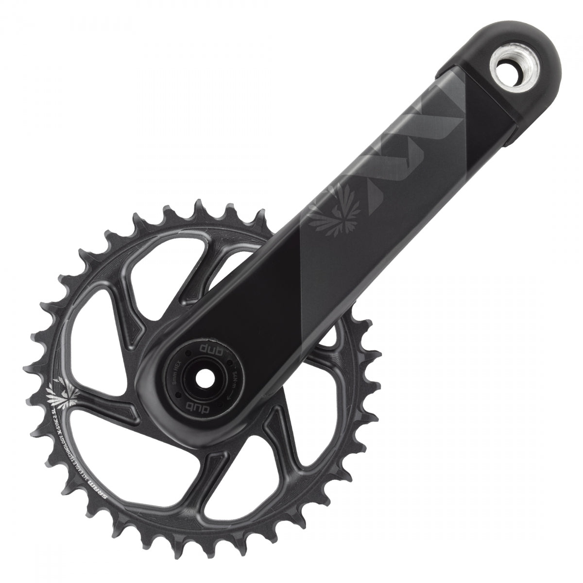 Crankset Sram Xx1 Eagle 170X34 Dm Dub Xsync2 W/Ocups Lunar-Gy