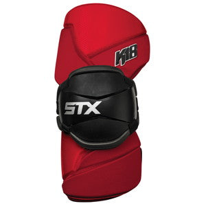 STX K18 Lacrosse Arm Guards Pads Large Red Black Protective Gear Sports 