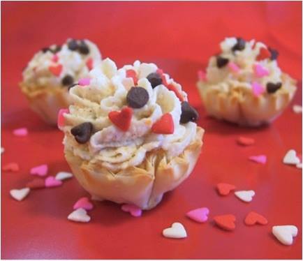 Cannoli Phyllo Tarts, Posh Style Recipe