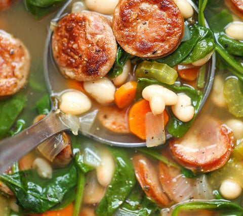 Slow Cooker Sausage and Bean Soup, Posh Style Recipe