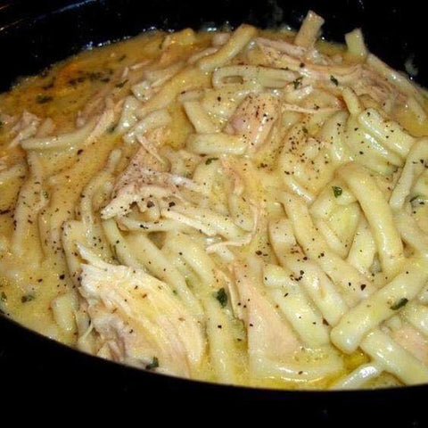 Comforting Chicken & Noodles in a Crock Pot, Posh Style Recipe