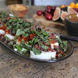 Marinated Goat Cheese with Sun-Dried Tomatoes, Posh Style Recipe