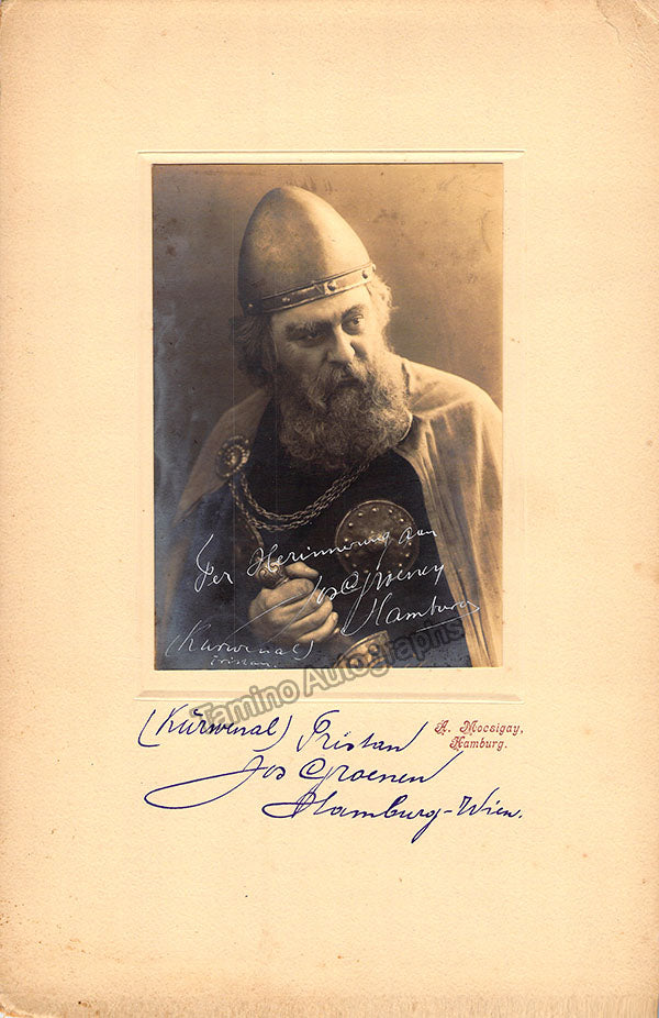 Groenen Joseph Signed Photograph In Tristan Und Isolde – Tamino