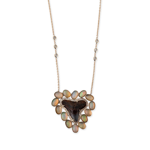 OPAL SHARK TOOTH MUFASA NECKLACE