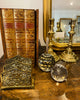 Candleholders Victorian brass pair