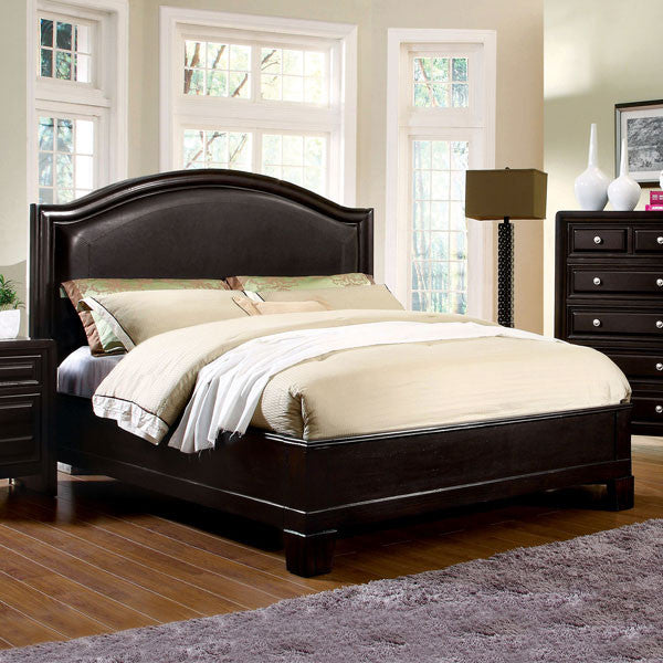 Winsor Elegant Style Espresso Finish Bed Frame Set