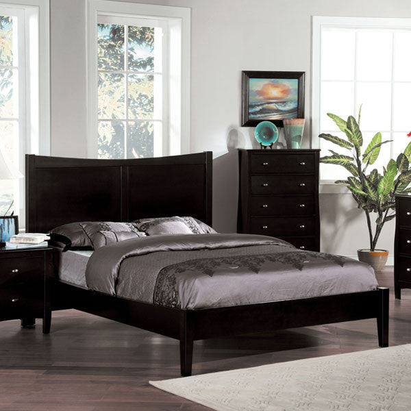 Milano Transitional Espresso Platform Bed